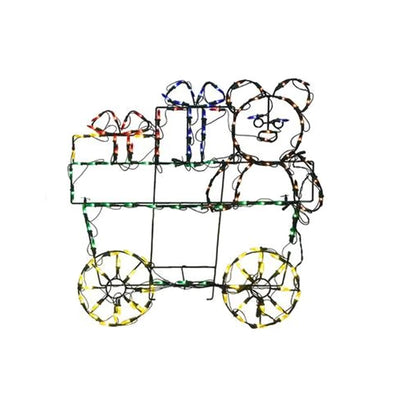 ProductWorks 60" Pro-Line LED Animation Holiday Train Set Christmas Yard Decor - VMInnovations