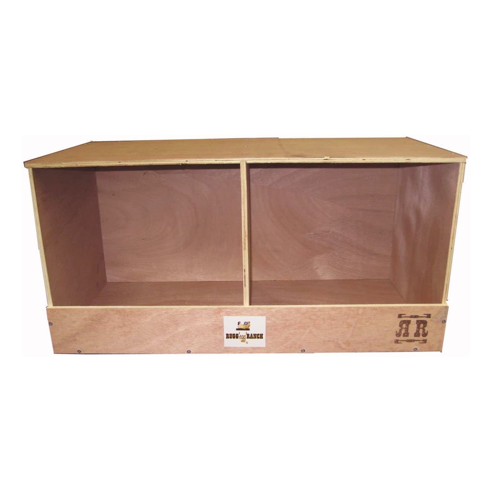 Rugged Range Duplex Chicken Coop Interior Nesting Box for 2 to 4 Hens (Open Box) - VMInnovations