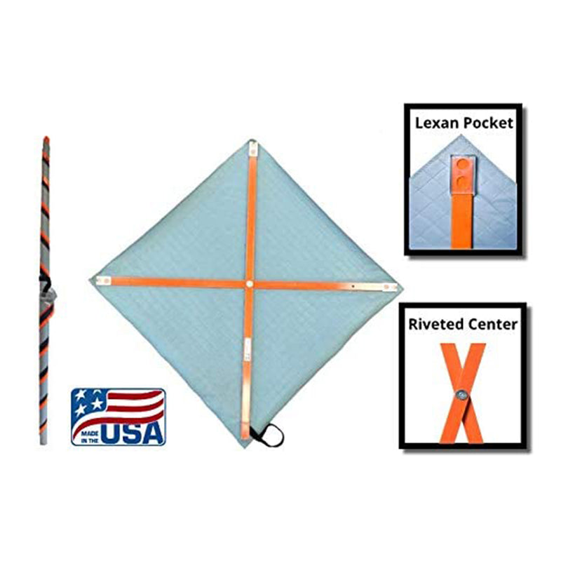 Eastern Metal Signs and Safety 36" Utility Work Ahead Reflective Sign, (4 Pack)