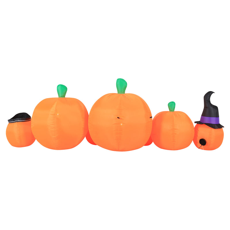 Occasions 8 Ft Inflatable Pre Lit Pumpkin Patch Halloween Yard Decoration (Used)