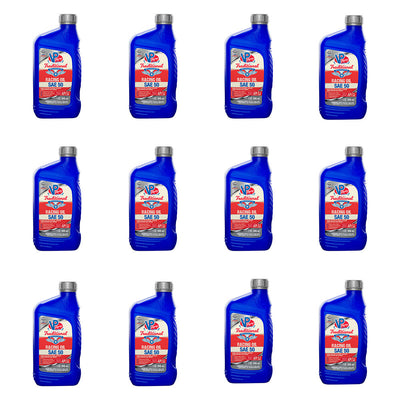 VP Racing Fuels Traditional Non Synthetic Racing Oil, Quart SAE 50 (12 Pack) - VMInnovations