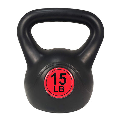 BalanceFrom Kettlebell Fitness Exercise Weights, Set of 3, 10, 15,& 20lbs (Used)