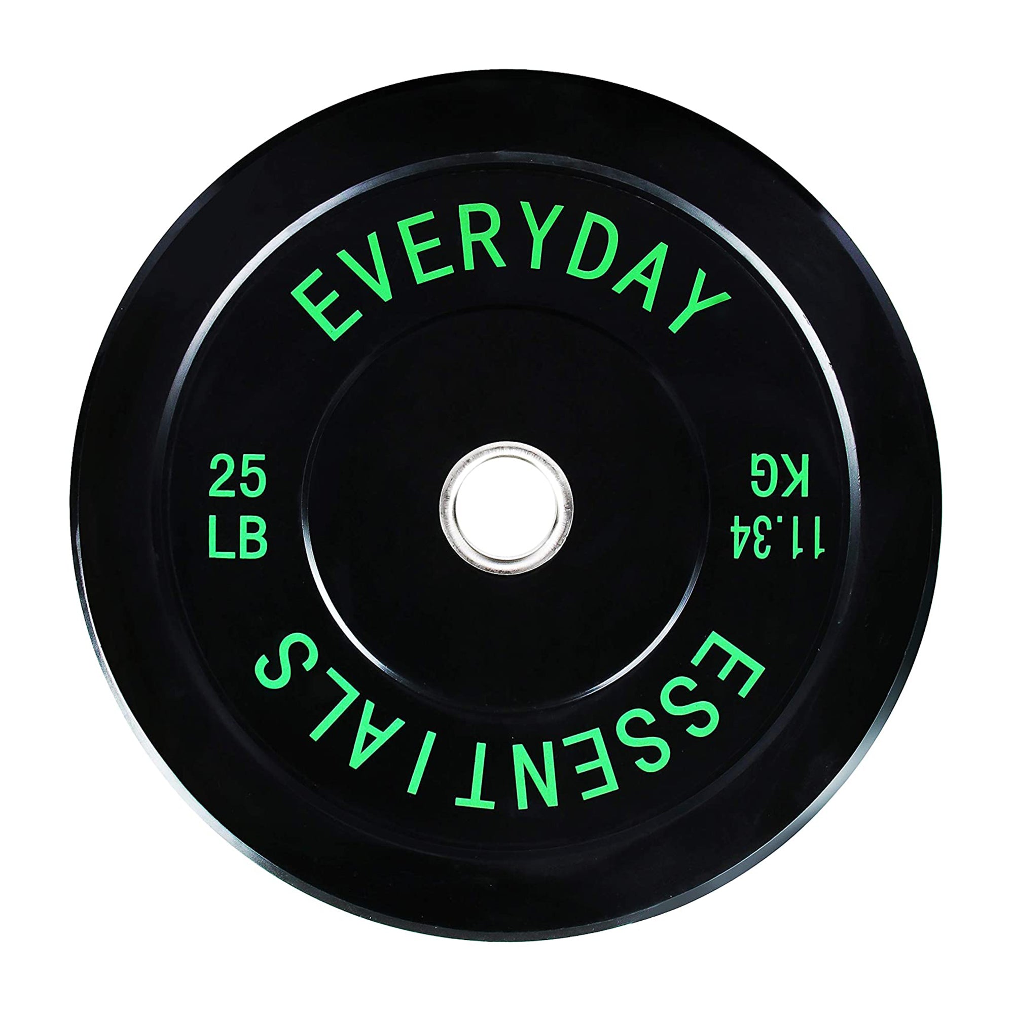 BalanceFrom Everyday Essentials 25 Pound Olympic Weight Plate, Black (Open Box) - VMInnovations