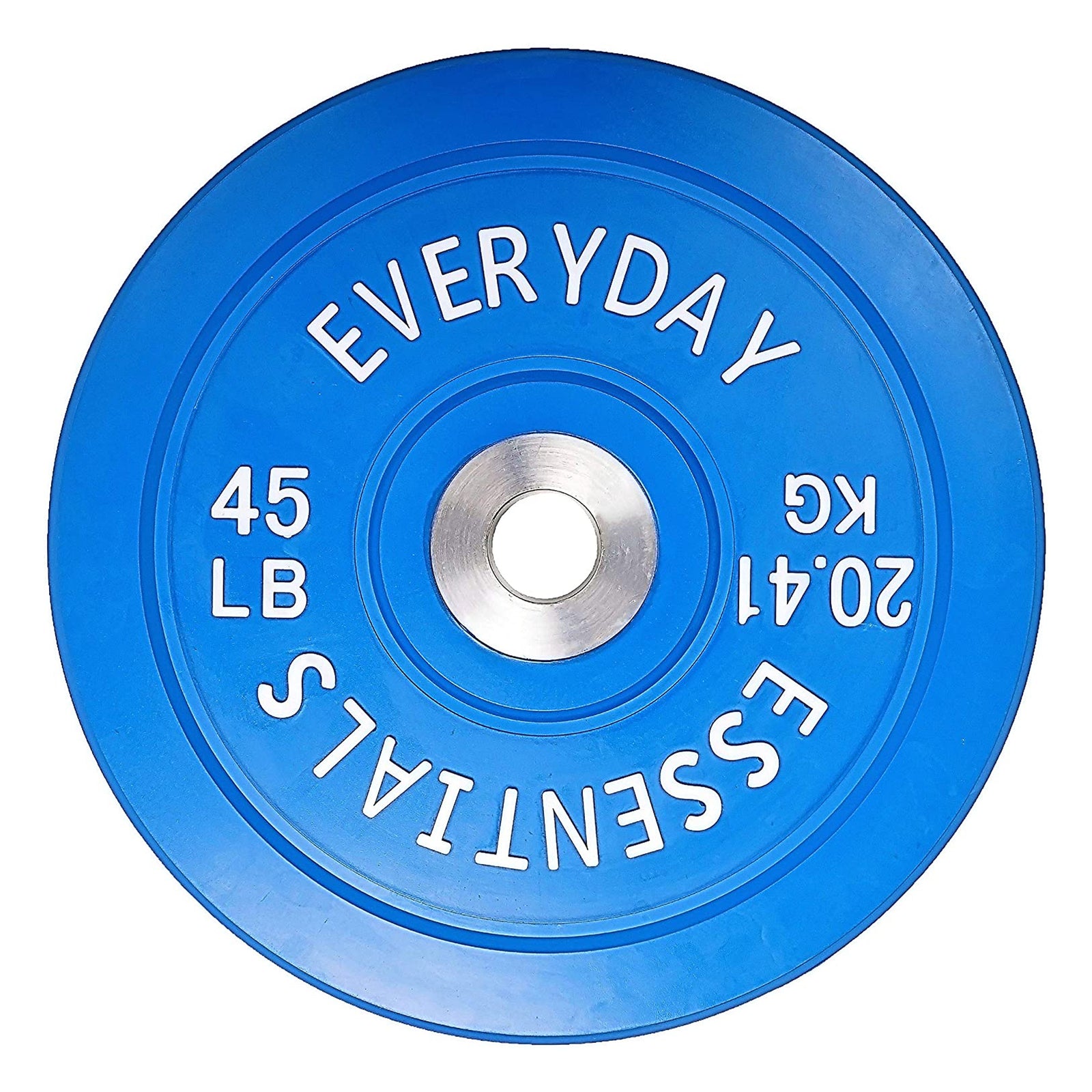 BalanceFrom Essentials 45 Pound Olympic Weight Plate, Set of 2, Blue (Used) - VMInnovations