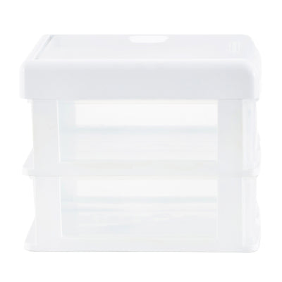 Gracious Living 2 Drawer Desktop Countertop Organizer with Flip Top Lid (3 Pack)