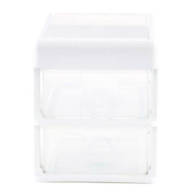 Gracious Living 2 Drawer Desktop Countertop Organizer with Flip Top Lid (4 Pack)