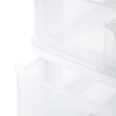 Gracious Living 2 Drawer Desktop Countertop Organizer w/ Flip Top Lid (Open Box)
