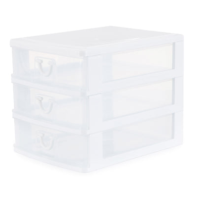 Gracious Living Deluxe 3 Drawer Storage Desktop Countertop Organizer (Open Box) - VMInnovations