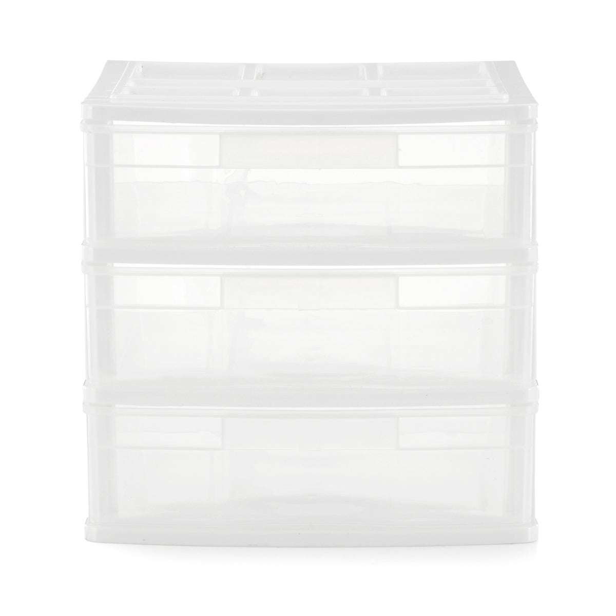 Gracious Living 3 Drawer Desktop Countertop Storage with Organizer Lid (4 Pack)