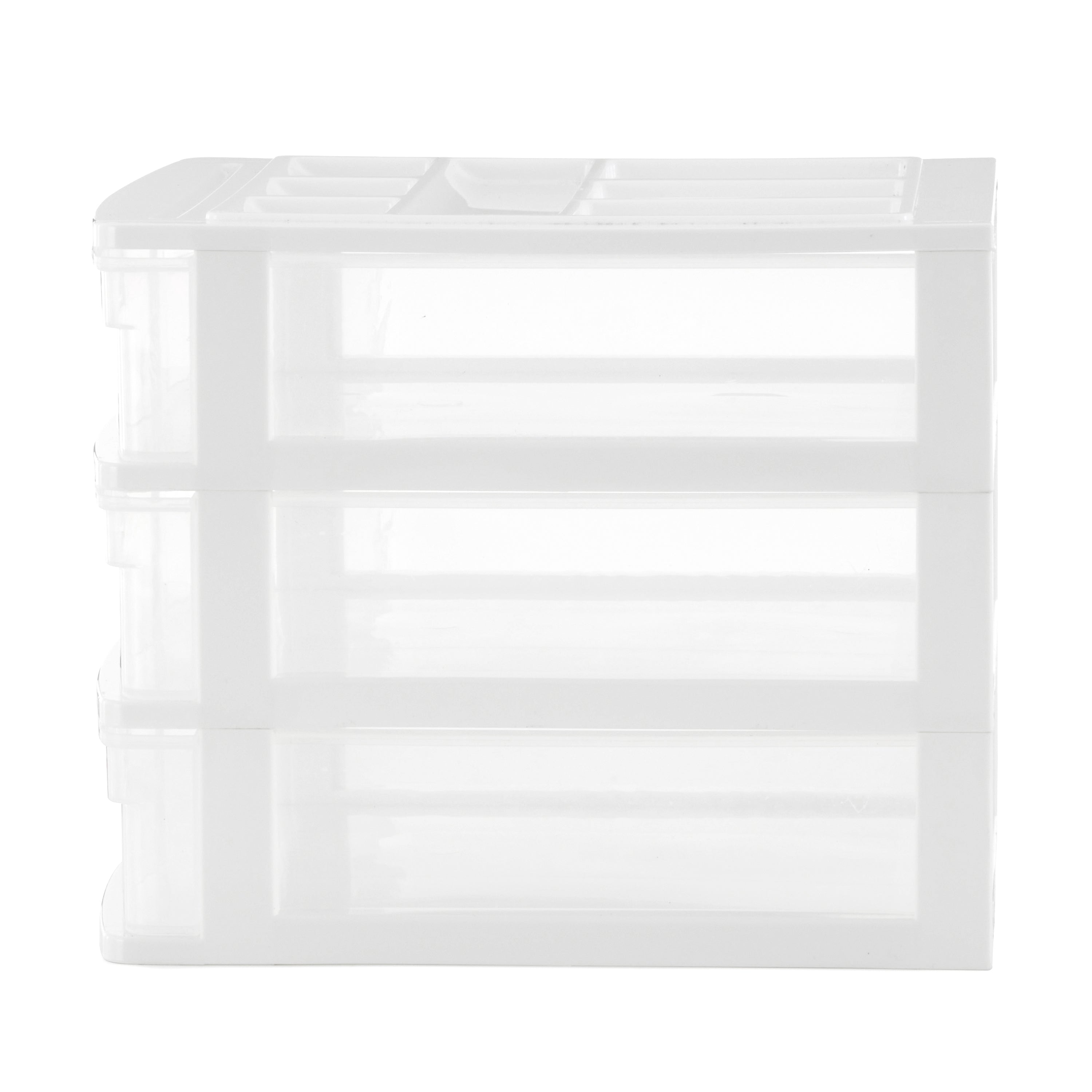 Gracious Living 3 Drawer Desktop Countertop Storage w/ Organizer Lid (Open Box)