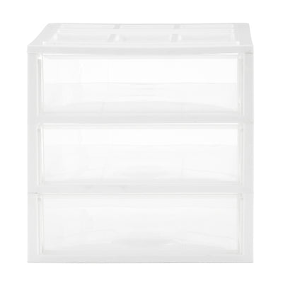 Gracious Living 3 Drawer Desktop Countertop Storage w/ Organizer Lid (Open Box)