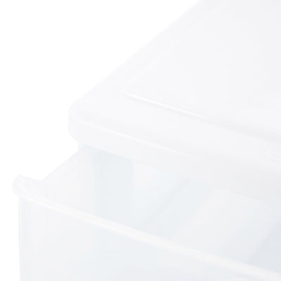 Gracious Living Deluxe 2 Drawer Storage Desktop and Countertop Organizer, White