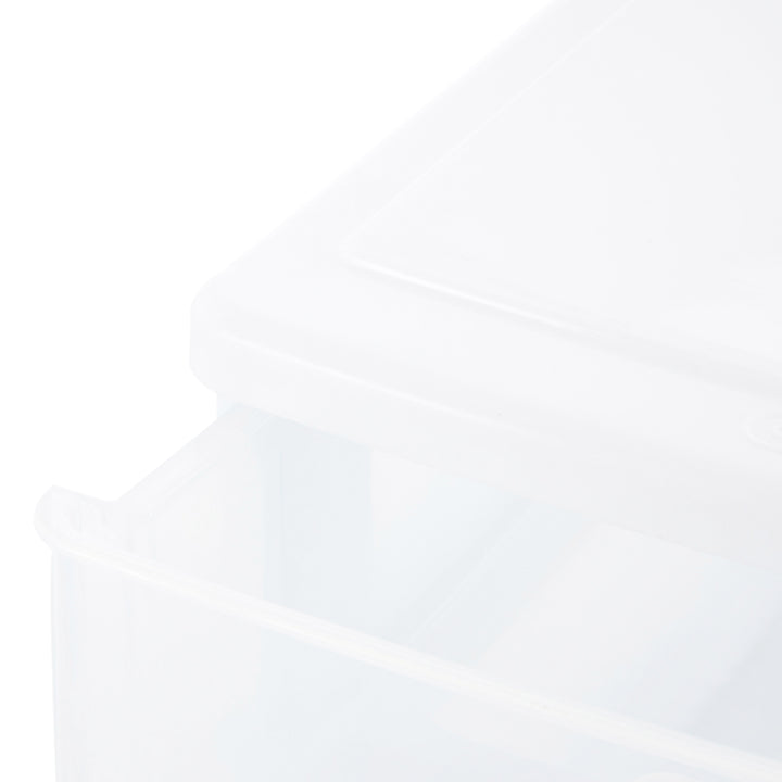 Gracious Living Deluxe 2 Drawer Storage Desktop and Countertop Organizer, White