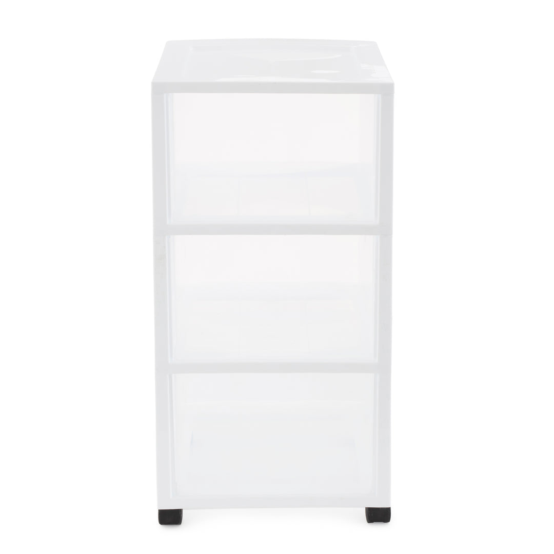Gracious Living Classic 3 Drawer Organizer Plastic Storage Cart w/Wheels(2 Pack) - VMInnovations