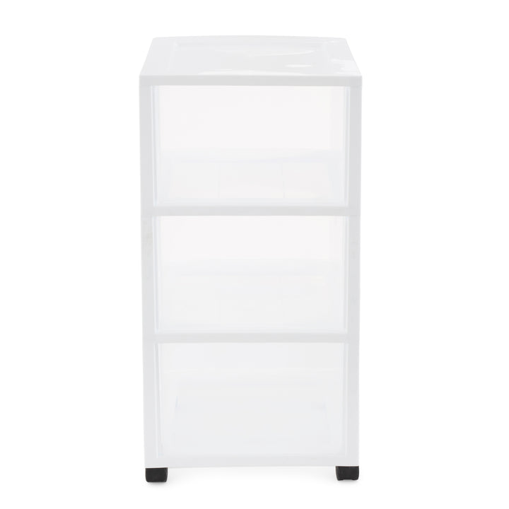 Gracious Living Classic 3 Drawer Organizer Plastic Storage Cart w/Wheels(2 Pack) - VMInnovations