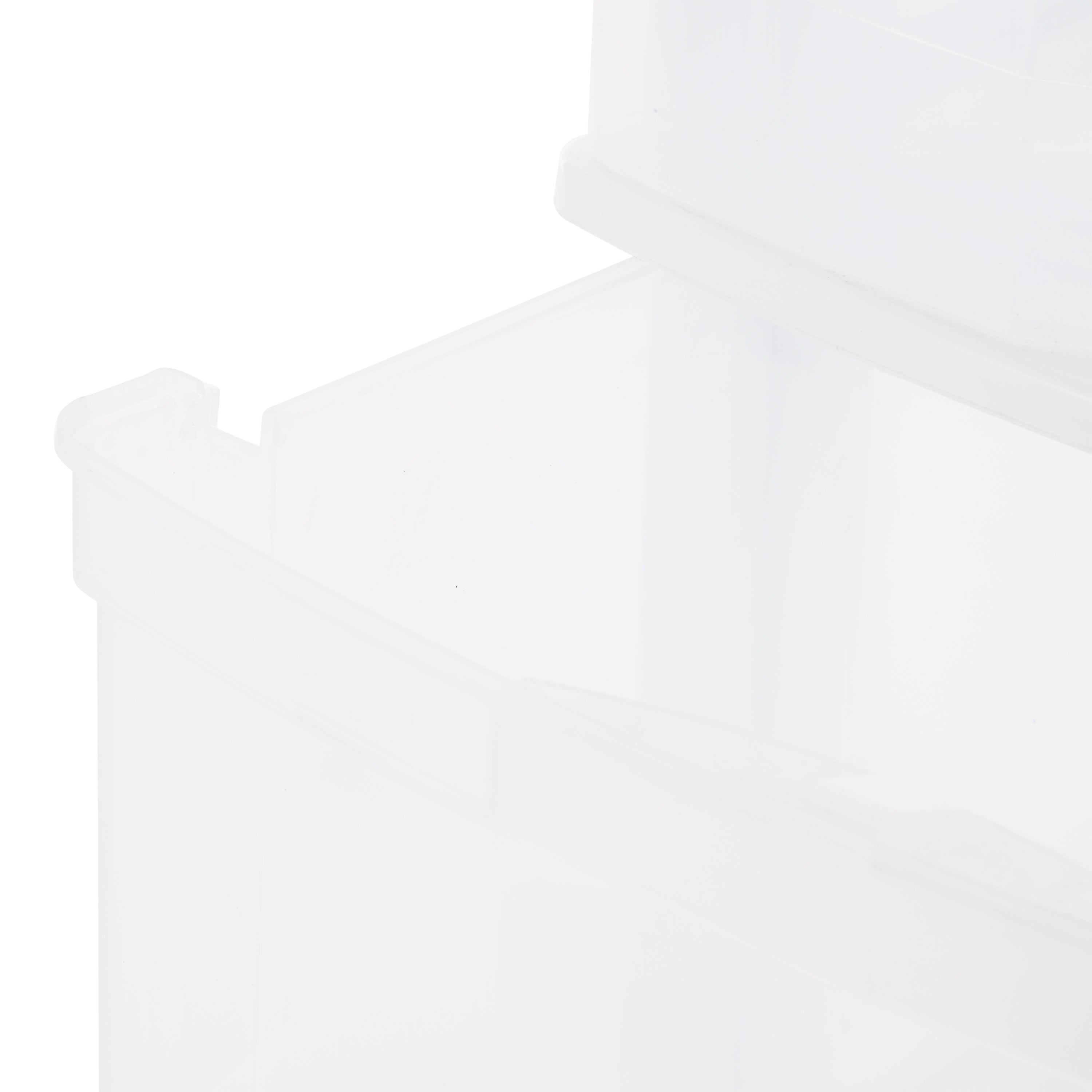 Gracious Living Classic 3 Drawer Organizer Plastic Storage Cart, White(Open Box) - VMInnovations
