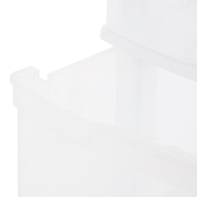 Gracious Living Classic 3 Drawer Organizer Plastic Storage Cart, White(Open Box) - VMInnovations