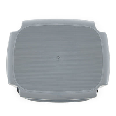 Gracious Living 9.5-Inch Plastic 1 Step Portable Home & Kitchen Stool, Gray