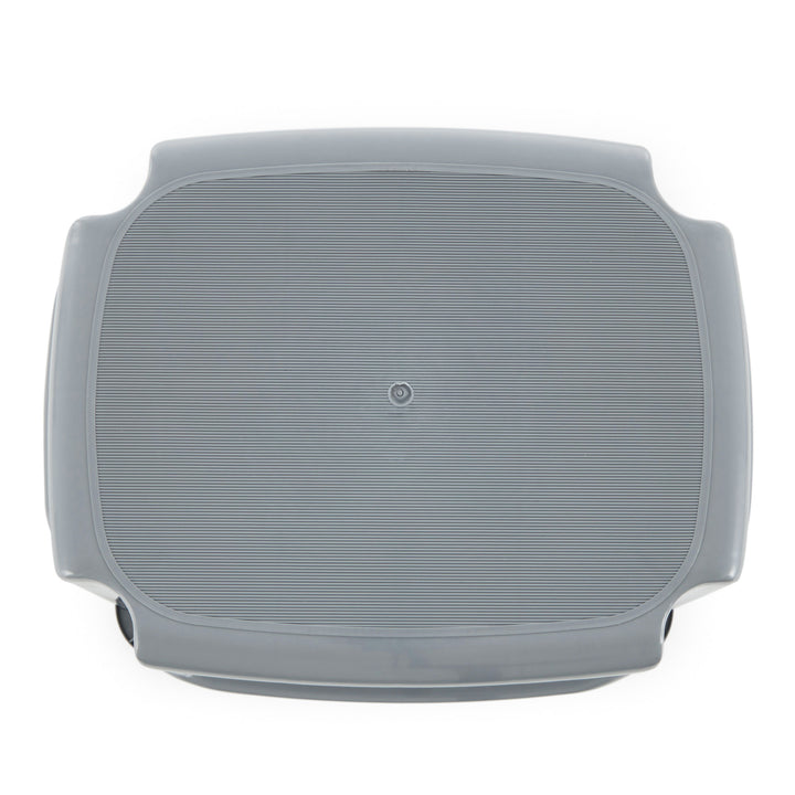 Gracious Living 9.5-Inch Single Level One Step Bathroom Stool, Gray (Open Box) - VMInnovations