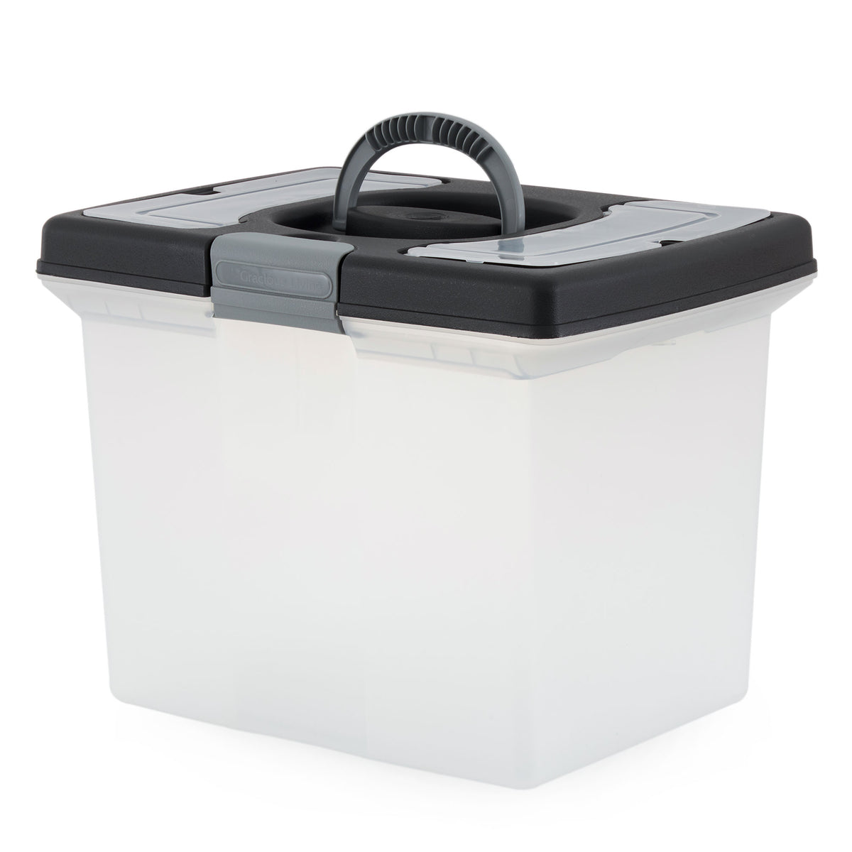 Gracious Living Stackable Deluxe File Storage Caddy with Accessory Compartment