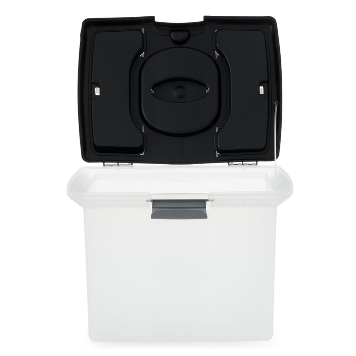 Gracious Living Stackable File Storage Caddy with Accessory Compartment (2 Pack) - VMInnovations