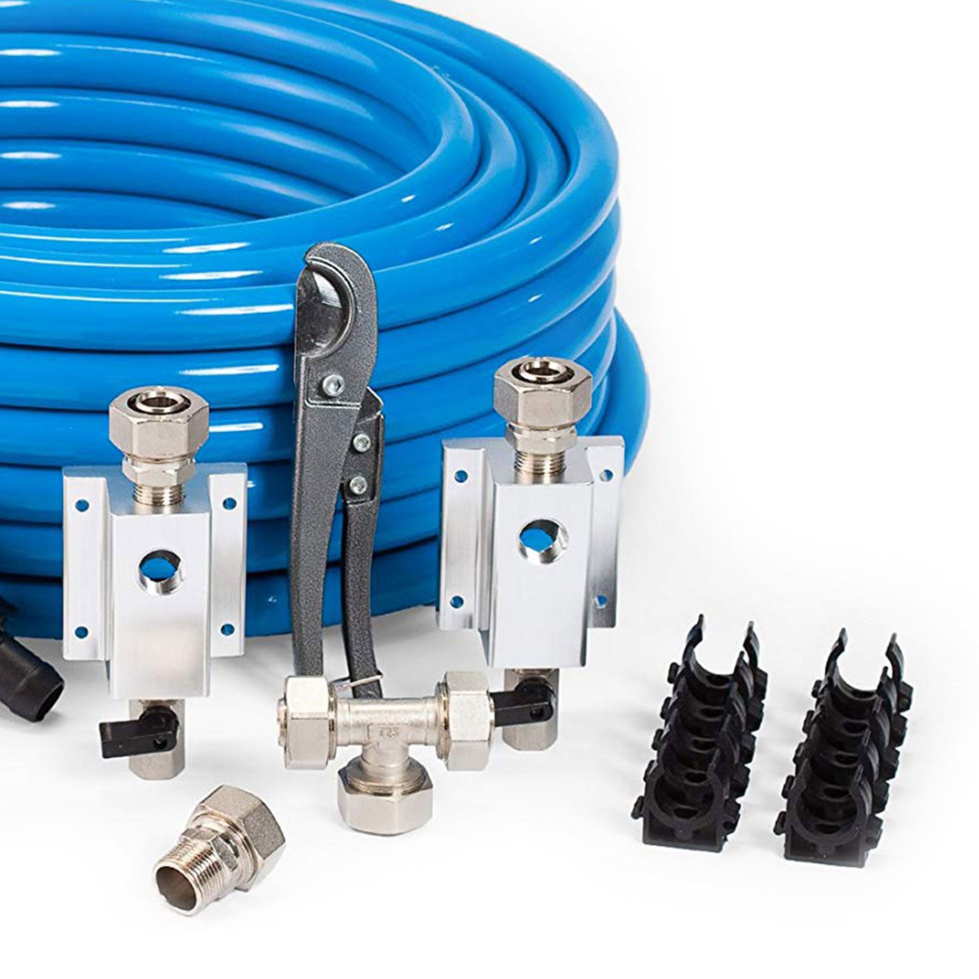 MaxLine 300 Foot 0.75 Inch Compressed Air Tubing Master Kit w/ Filter Regulator - VMInnovations