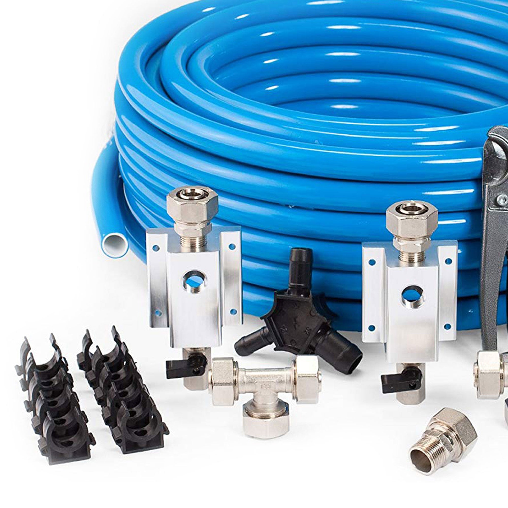 MaxLine 300 Foot 0.75 Inch Compressed Air Tubing Master Kit w/ Filter Regulator - VMInnovations