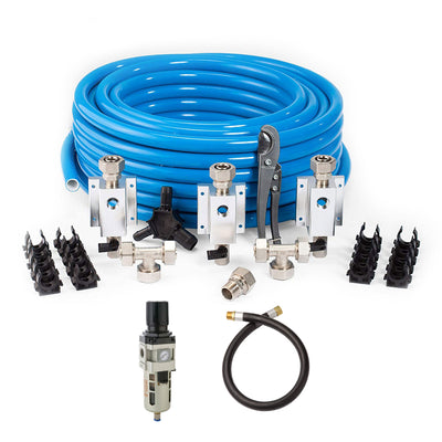 MaxLine 300 Foot 3/4 Inch Compressed Air Tubing Kit w/ Regulator and Jumper Hose - VMInnovations