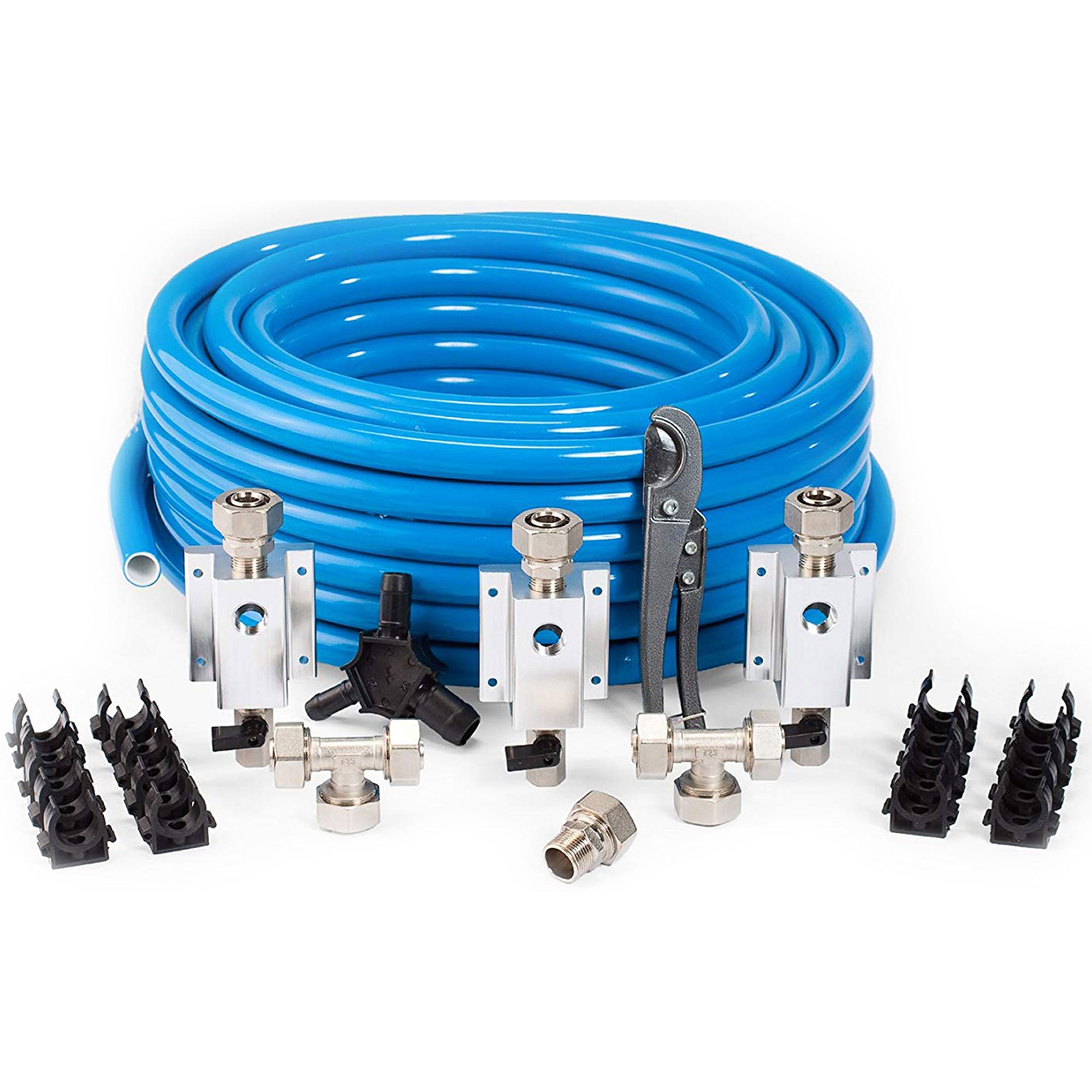 MaxLine 300 Foot 3/4 Inch Compressed Air Tubing Kit w/ Regulator and Jumper Hose - VMInnovations
