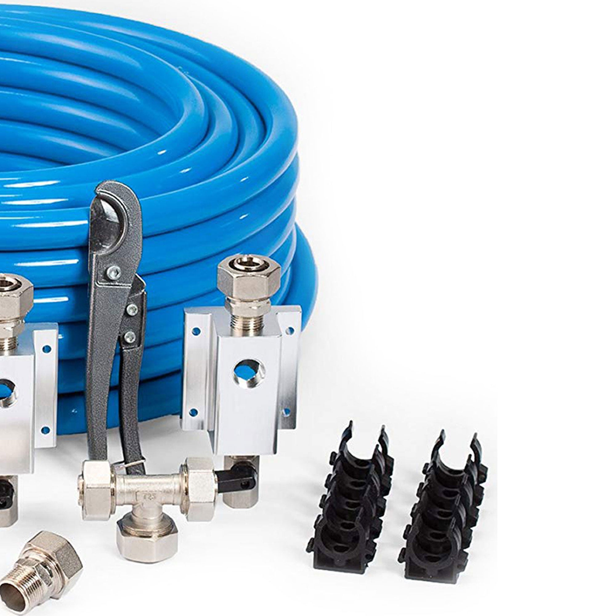 MaxLine 300 Foot 3/4 Inch Compressed Air Tubing Kit w/ Regulator and Jumper Hose - VMInnovations