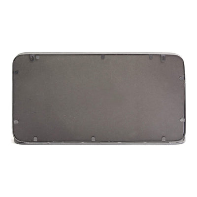 Stratton Home Decor Mason Industrial Metal Mirror with Display Shelf, Gunmetal