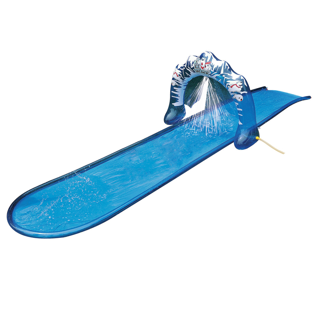 Jilong Slip and Slide Icebreaker Slide w/Racing Raft and Water Sprayer(Open Box)