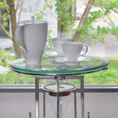 Dulles Glass 14in Round Polish 1/2in Thick Tempered Glass Table Top (Open Box)