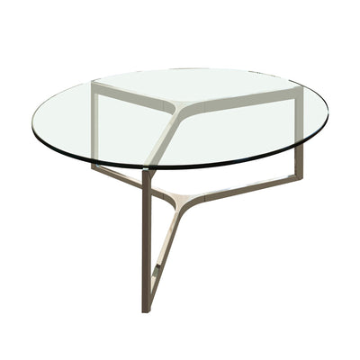 Dulles Glass 47" Round Flat Polish 1/4" Thick Tempered Glass Table Top(Open Box)