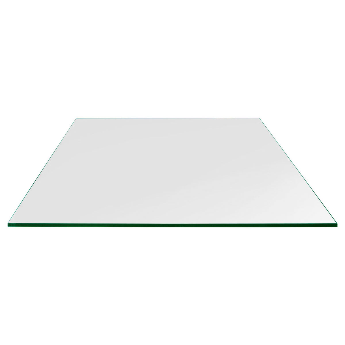 Dulles Glass 36 x 48 Inch Rectangular 1/4 Inch Thick Tempered Glass Table Top