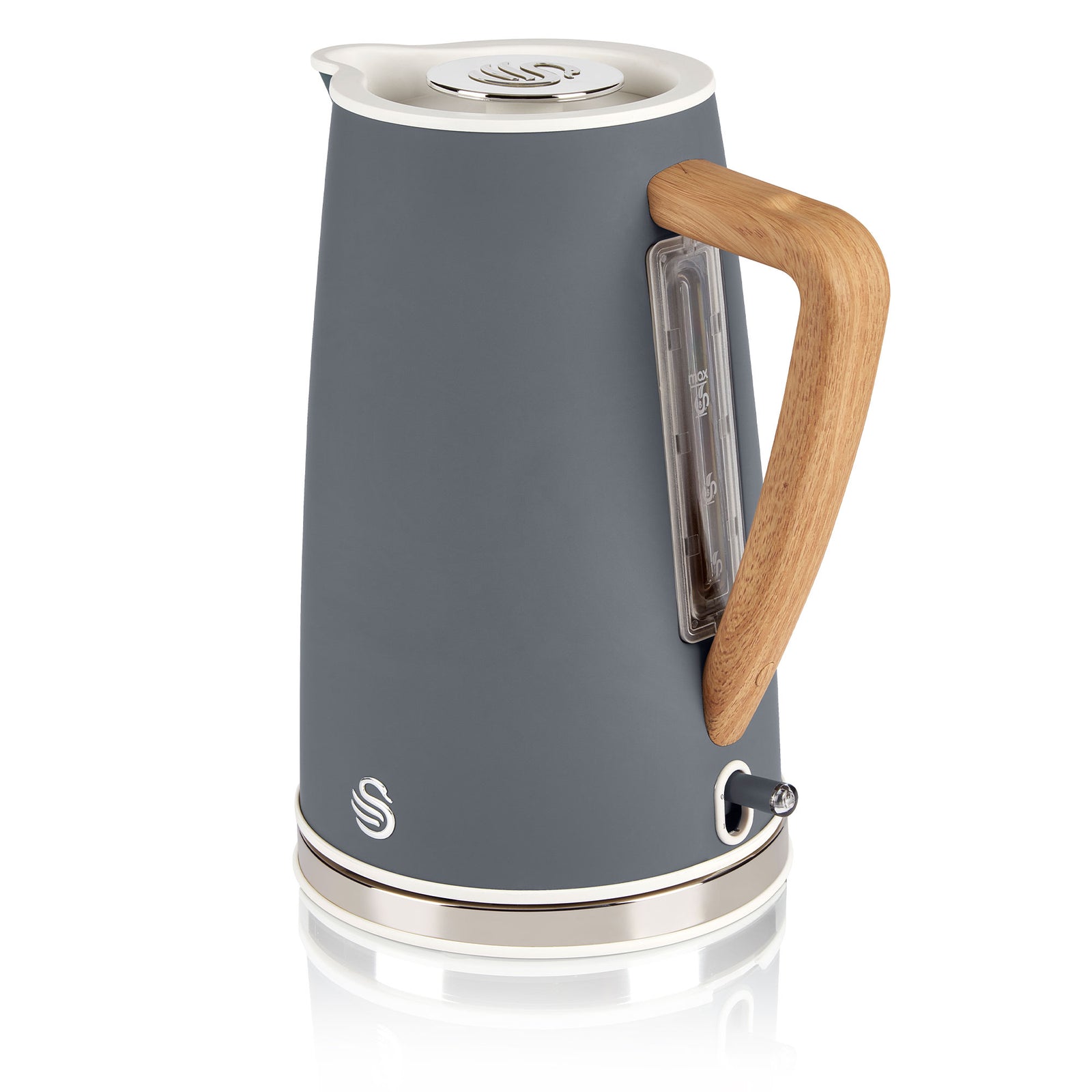 Swan 1.7L Stainless Steel Nordic Style Cordless Rapid Boil Kettle (Open Box) - VMInnovations