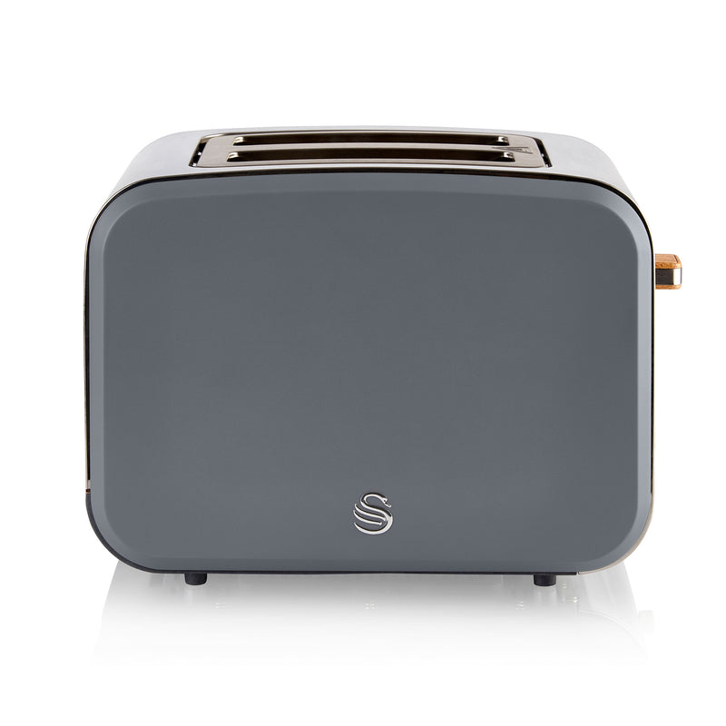Salton Swan Nordic Toaster 2 Slice w/ 6 Power Settings & Crumb Tray (Open Box)