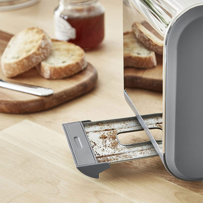 Salton Swan Nordic Toaster 2 Slice w/ 6 Power Settings & Crumb Tray (Used) - VMInnovations