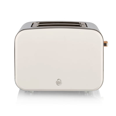 Salton Swan Nordic Toaster 2 Slice w/6 Power Settings & Crumb Tray (Open Box) - VMInnovations