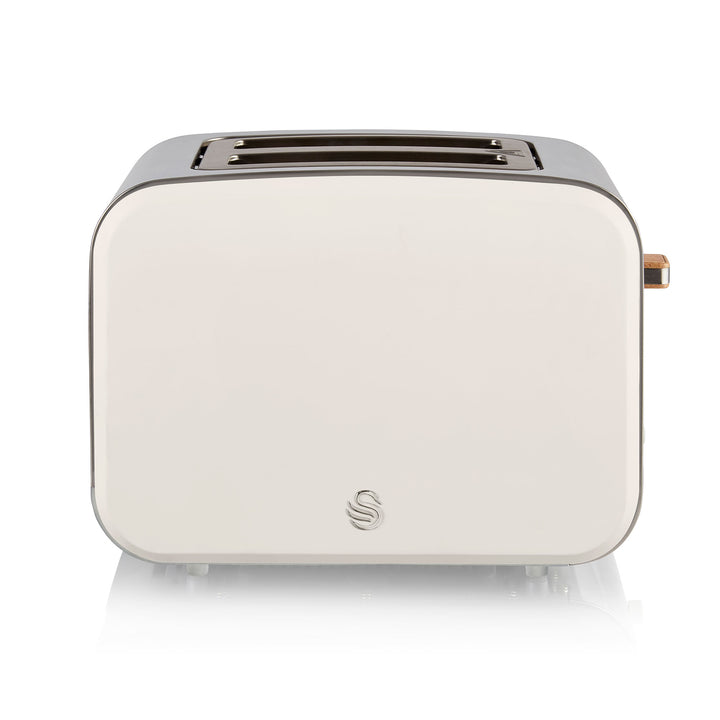Salton Swan Nordic Toaster 2 Slice w/6 Power Settings & Crumb Tray (Open Box) - VMInnovations