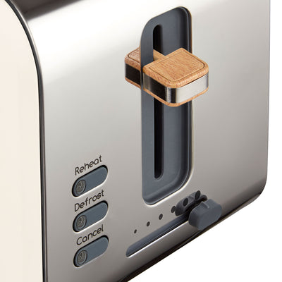 Salton Swan Nordic Toaster 2 Slice w/6 Power Settings & Crumb Tray (Used) - VMInnovations