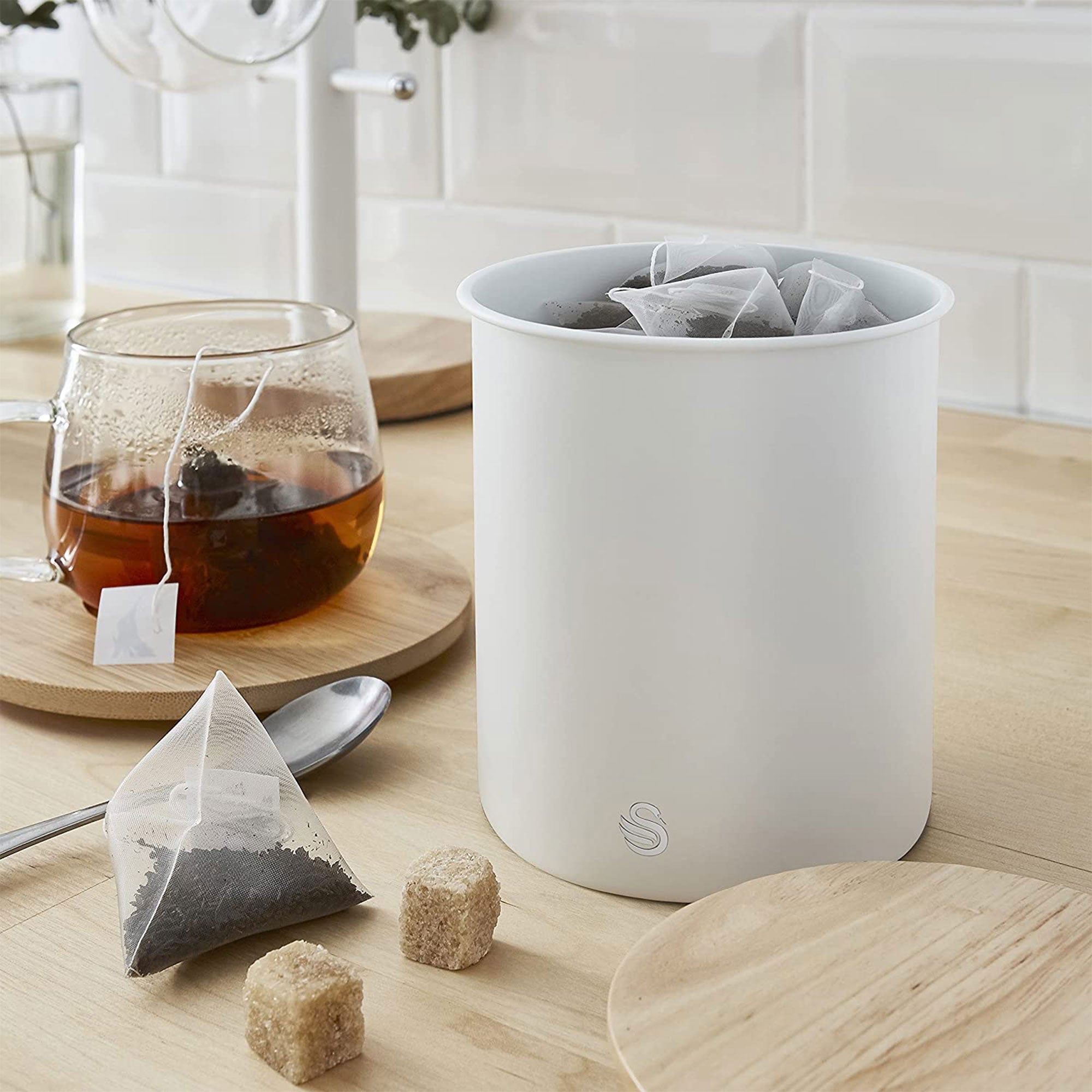 Swan Kitchen Steel Storage Containers for Dry Goods, 3 Pack Cotton White (Used) - VMInnovations