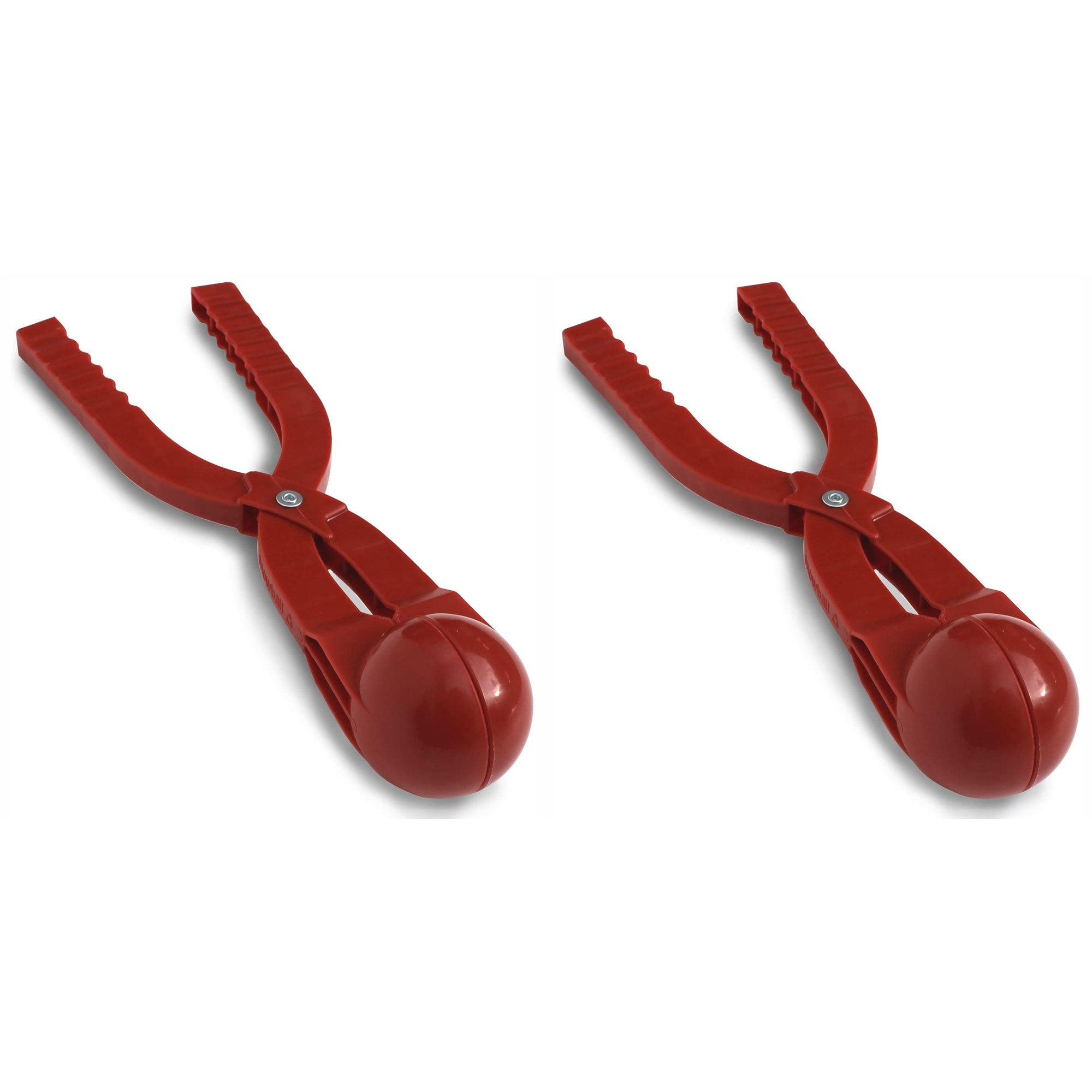 Paricon Outdoor Winter Snowball Maker Kids Children Toy Sand Mold, Red (2 Pack)