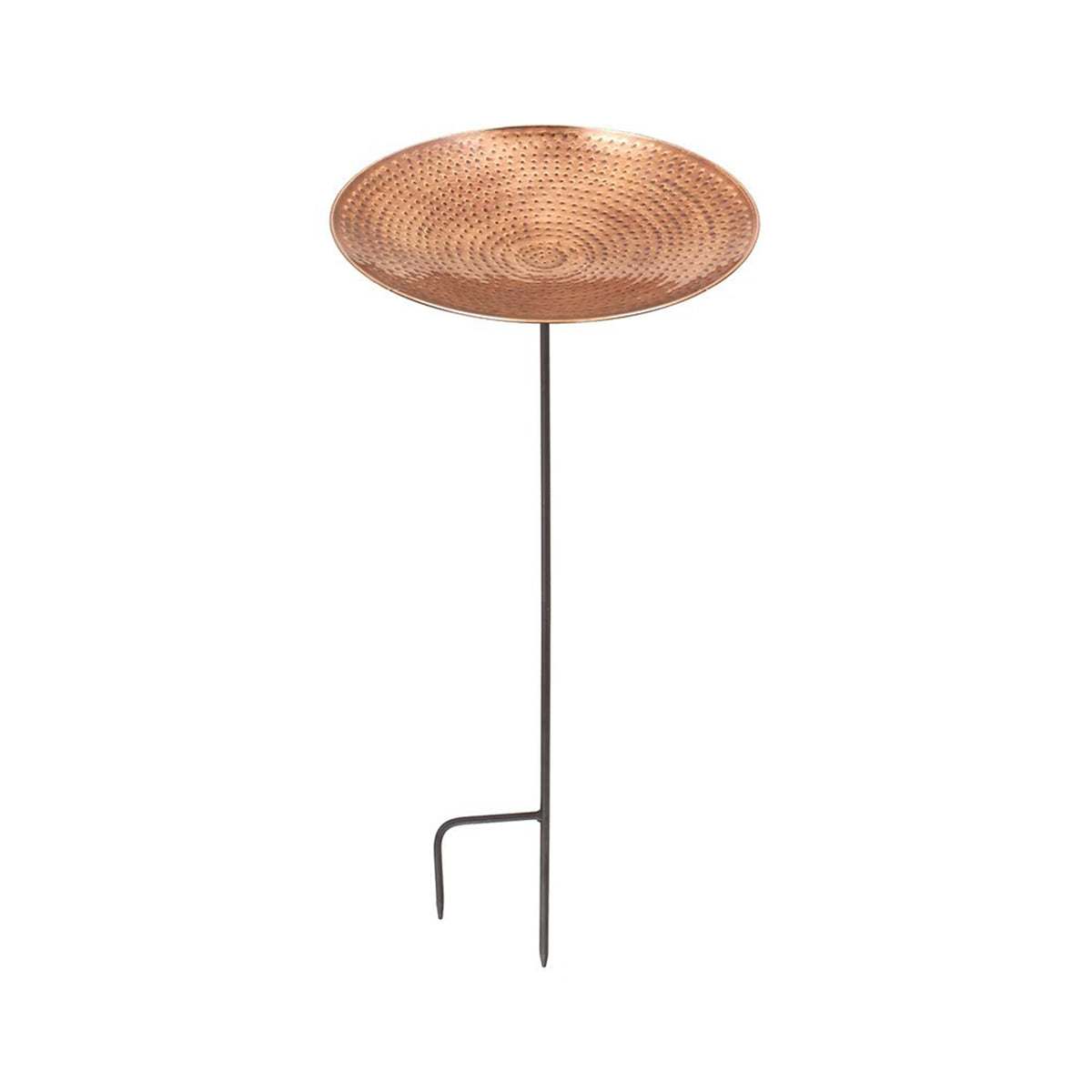 Achla Designs 14 Inch Copper Plated Stainless Steel Birdbath with 36 Inch Stake - VMInnovations