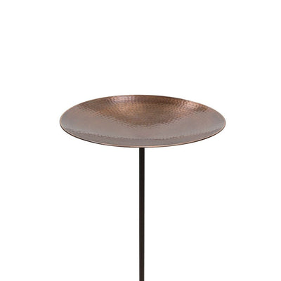 Achla Designs 14 Inch Copper Plated Stainless Steel Birdbath with 36 Inch Stake - VMInnovations