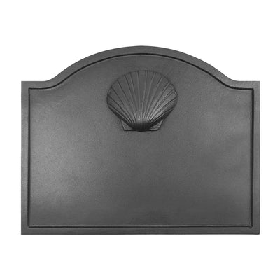 Minuteman International CFB-12 Cast Iron Shell Fireplace Fireback, Small, Black