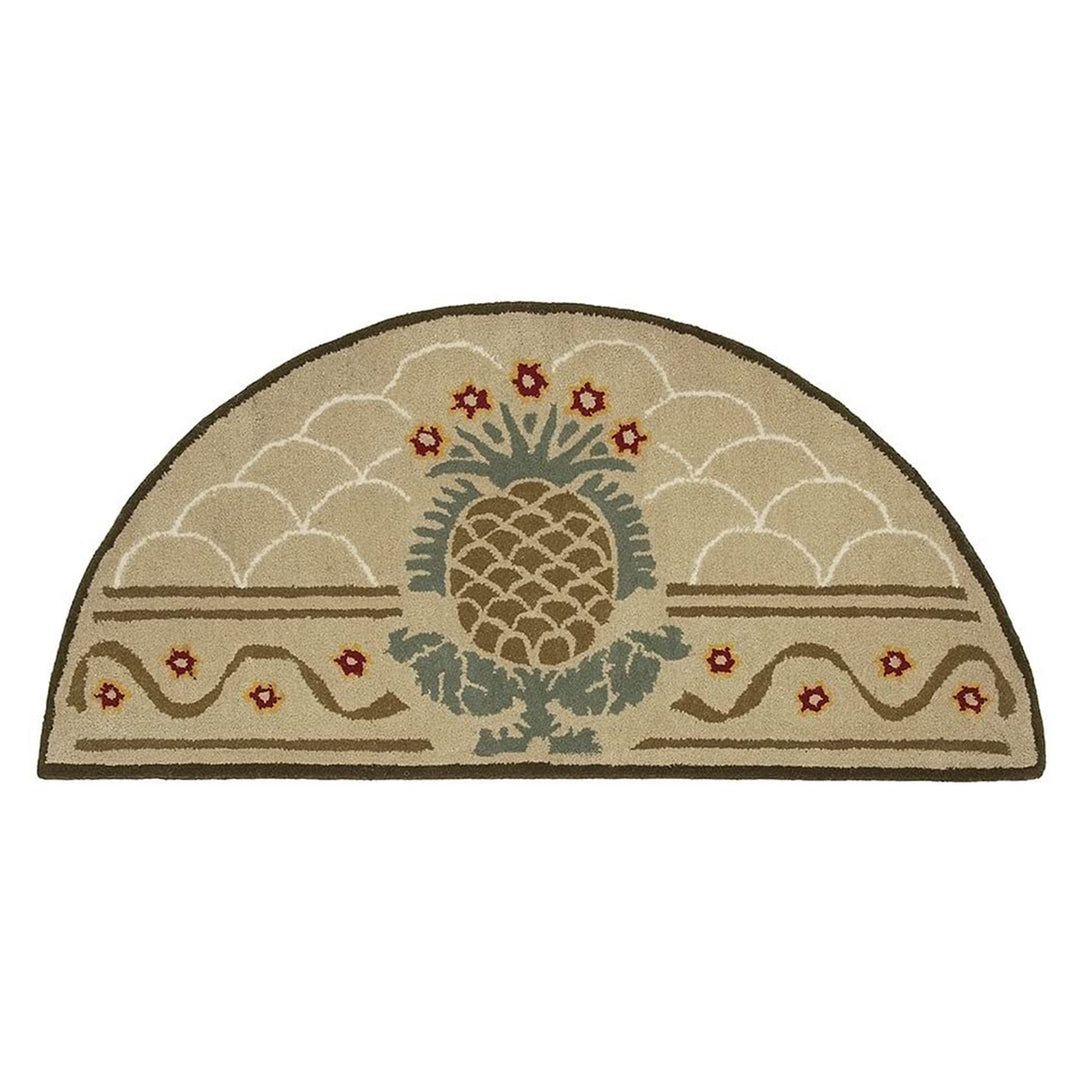 Minuteman International Half Round Hospitality Wool Fireplace Hearth Rug (Used) - VMInnovations