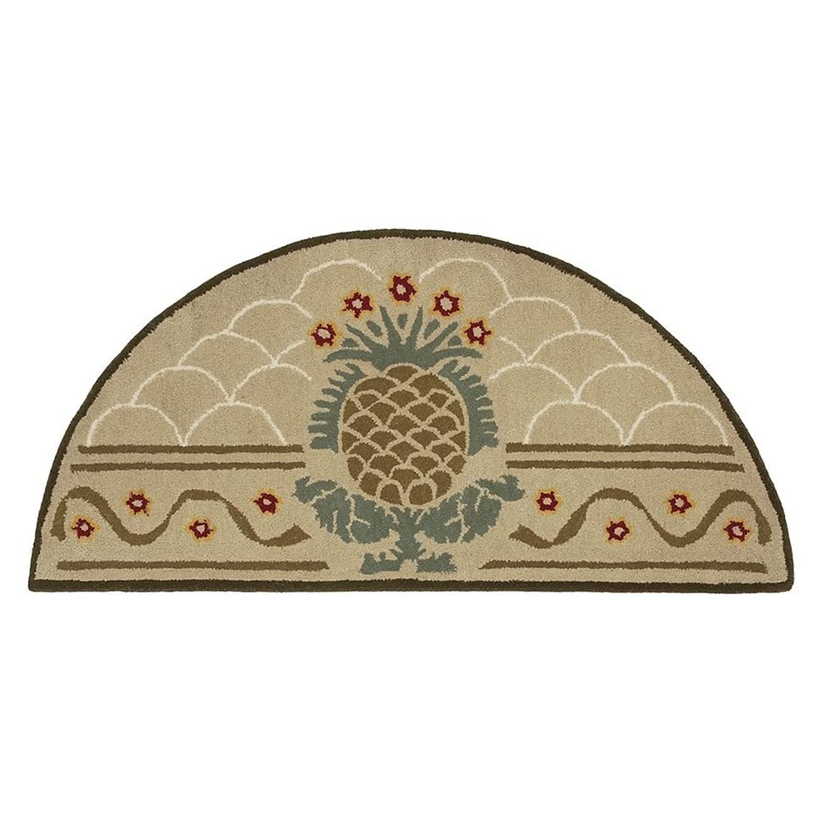 Minuteman International Half Round Hospitality Wool Fireplace Hearth Rug (Used) - VMInnovations