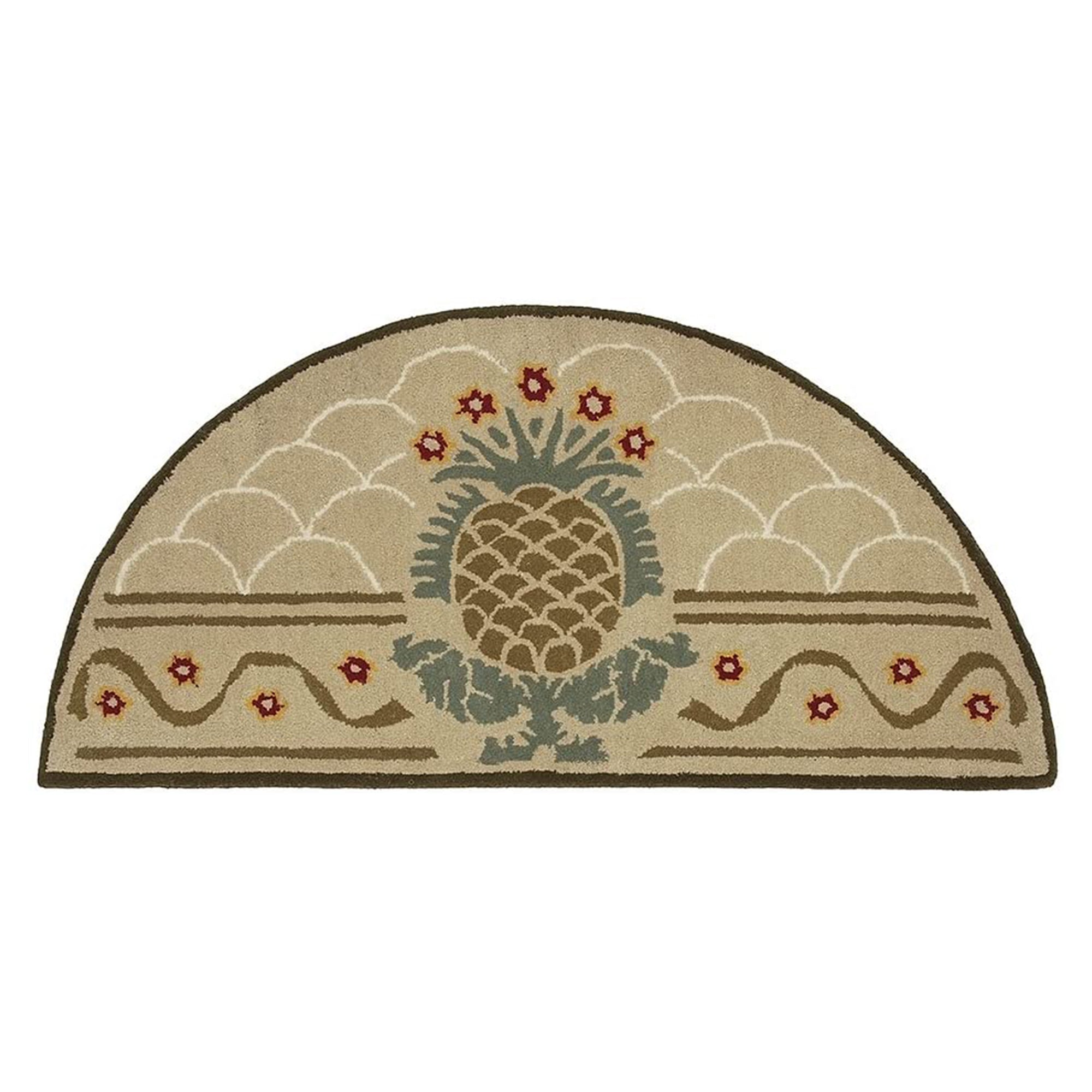 Minuteman International Half Round Hospitality Wool Fireplace Hearth Rug (Used) - VMInnovations