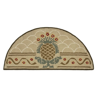 Minuteman International Half Round Hospitality Wool Fireplace Hearth Rug (Used) - VMInnovations